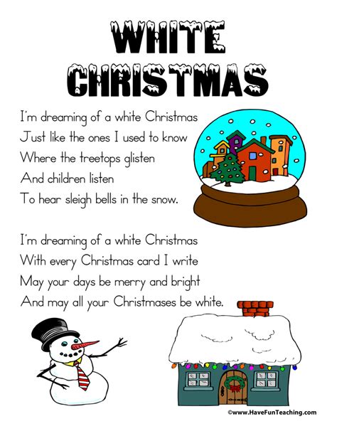 Christmas Lyrics Printable